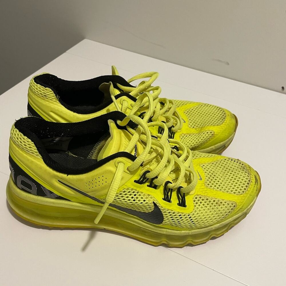 Nike Volt Green Vapormax Size Youth 6 Neon Green & Black